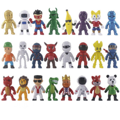 2025 24-Stücke Stumble Guys Action Figur Set Spielzeug Kuchen Topper Mini Modell