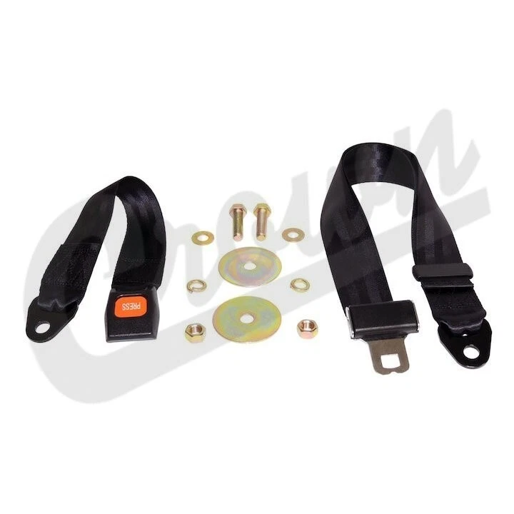 Cinturón de seguridad trasero Crown para 87-95 Jeep Wrangler YJ / 76-86 Jeep CJ-5 / CJ-7 / CJ-8 Foto 2 de 4