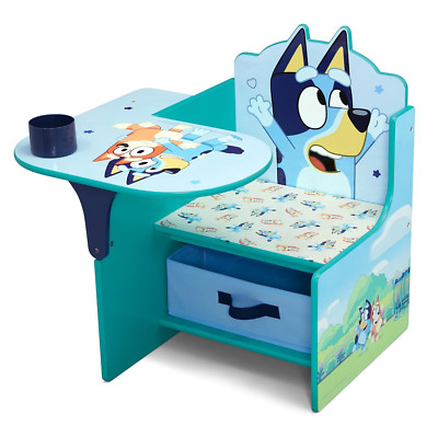 Delta Children Bluey Chair Desk with Storage Bin - Greenguard Gold Certified, Bl