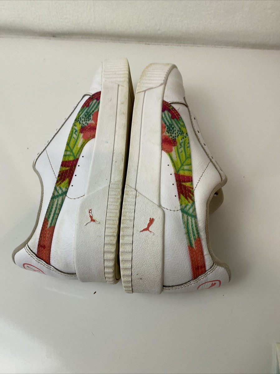 Puma Womens Carina 381326-01 White Casual Shoes Sneakers Size 10