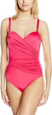 Féraud 388-9504#D Beach women's swimsuit pink M, UK 16,D42,F/B 44