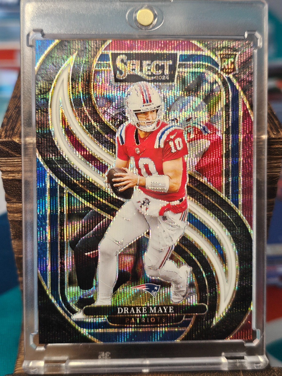 2024 Panini Select - Premier Level Drake Maye #113 Tri-Color Prizm /249 (RC)