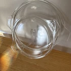 Vtg 2- PYREX 475-C12, 474 C01  Glass Lids ONLY REPLACEMENT Casserole Tab Handles