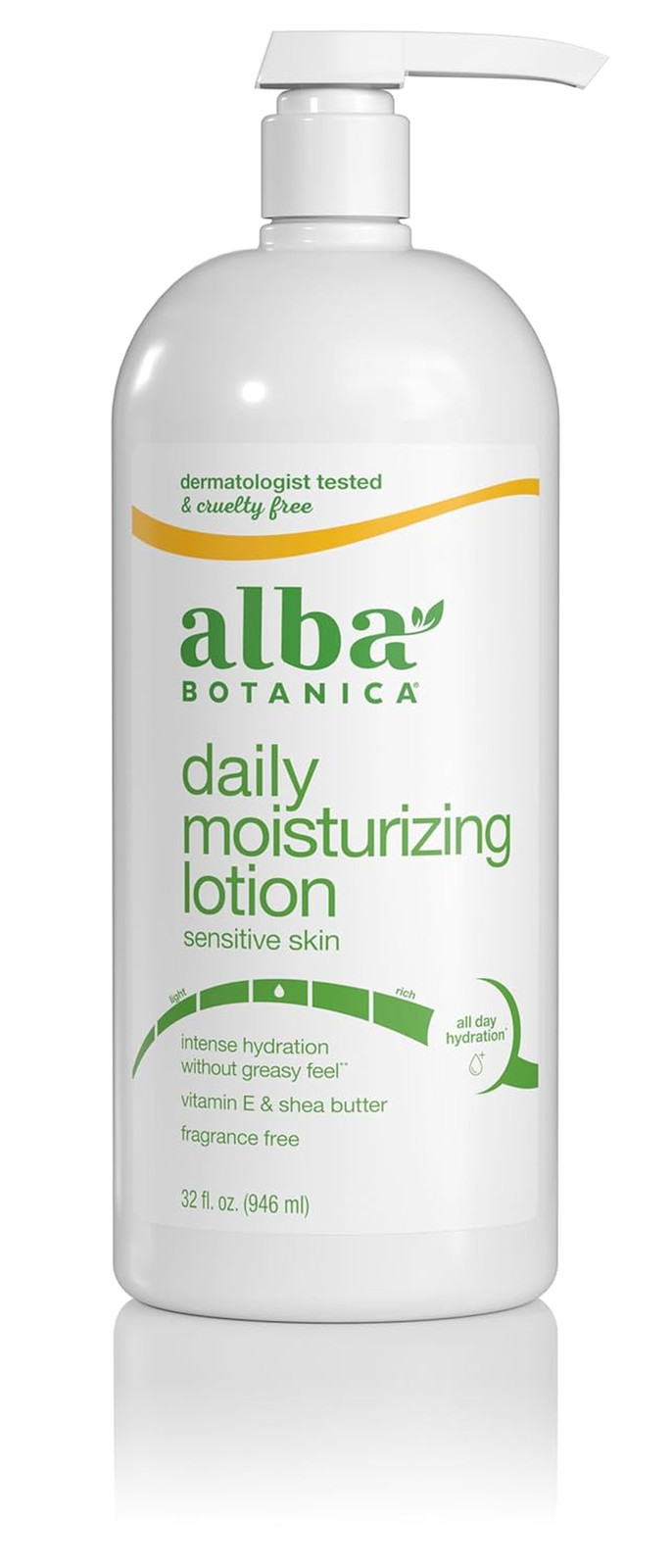 Alba Botanica Very Emollient Body Lotion, Unscented Original