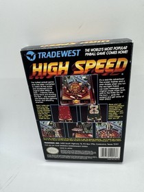 High Speed World&rsquo;s #1 Pinball (Nintendo NES) Complete CIB + Reg Card Nice!