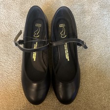 Bloch Techno Tap Shoes, Size 7.5, 6H 4T, Black, Leather, Mary Jane Style