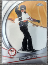 2026 Topps Chrome Olympics Brittani Coury - USA Snowboarding #147 base