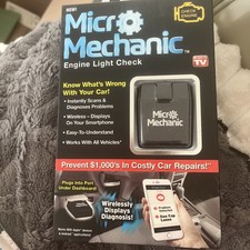 NEW MICRO MECHANIC Engine Light Check Diagnostic Tool by Ontel Apple & Android