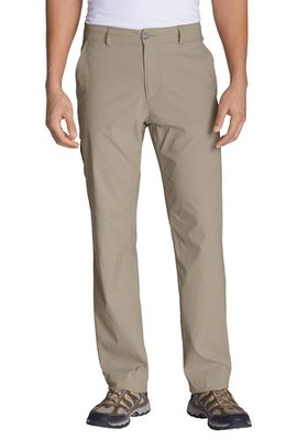 Eddie Bauer Men's Trousers Horizon Guide Chino Pants Classic Fit, Tan, W35/L34