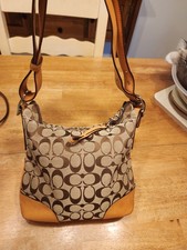 1993 vintage Coach Signature Jacquard hobo sh...