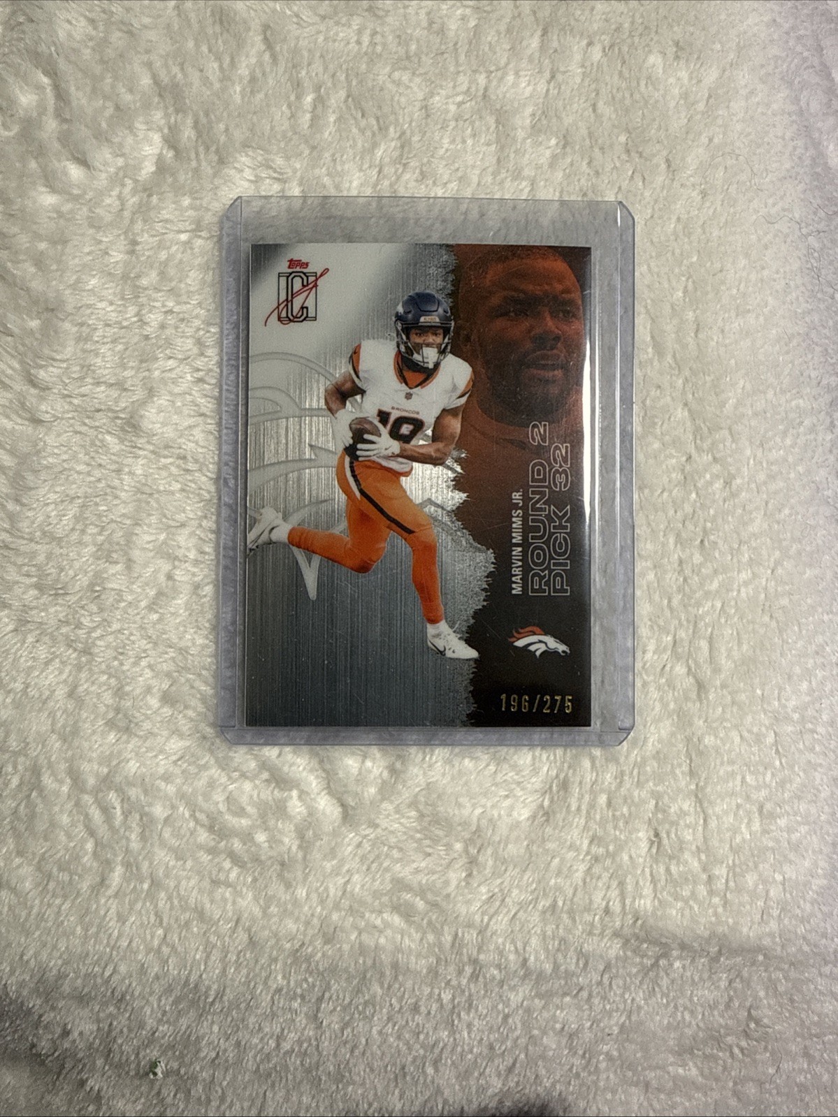 Topps Marvin Mims Jr. Denver Broncos RC #73 Round 2 Pick 32 067/275