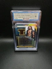AJ Styles #T-AJ (2020) Topps WWE Autograph Table Relic /99 - Graded 9 [FCGS]