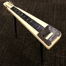 LSG-400 VWH Vintage White 6-String Electric Lap Steel Guitar Hawaian w/Bag Stand