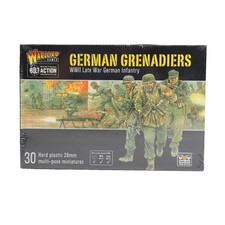 Bolt Action WWII Late War German Grenadiers 30 Hard Plastic 28mm Multipose Model