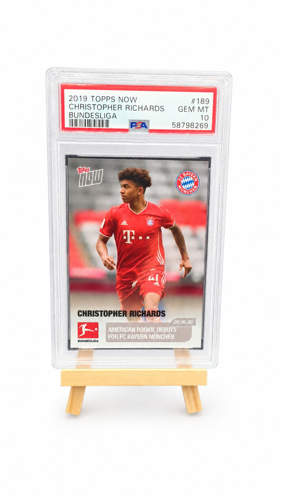 2019 Topps Now #189 Christopher Richards PSA 10 Bayern Monaco Card