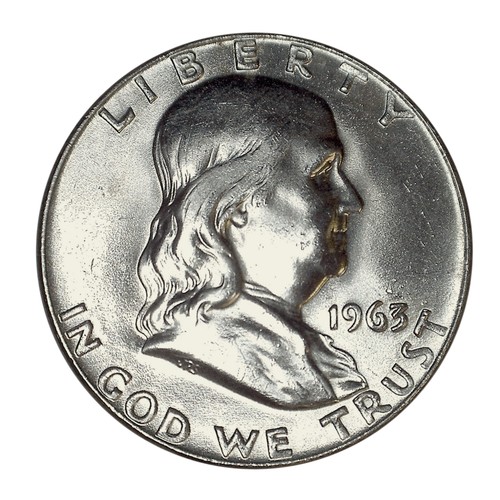 90% Silver Franklin Half Dollar Brilliant Uncirculated Random Date