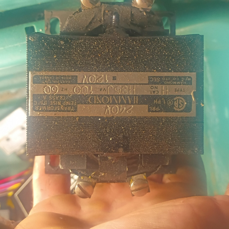 Hammond 185J 185VA 240V to 120V Step-Down Power Transformer Chassis 50/60Hz