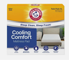 Arm Hammer Twin / Twin XL Cooling Comfort Mattress Pad NEW