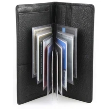 Plastic Wallet Inserts - Secretary 10 Page Credit Card Holder