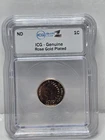 1907 ICG RipZ Rare Earth Metals Genuine Indian Head Cent Rose Gold Plated