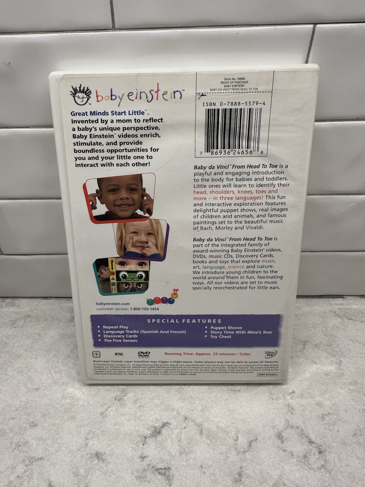 Baby Einstein: Baby Da Vinci From Head To Toe (2004 DVD)