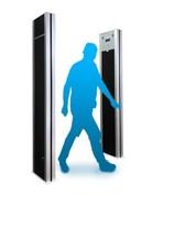 Single Panel Walk-Through Metal Detector For The Use Of Protecting Entertainment