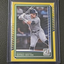 2025 Panini Donruss - Aaron Judge #50 Yellow Flood