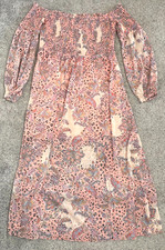 French Connection Women's Demetra Off-the-Shoulder Dress Size US 10 Boho Fairy