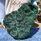 20.2LB Natural Black Velvet Halo Green Malachite quartz crystal mineral specimen — photo 1