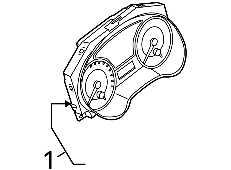 2014-2014 Nissan Sentra спидометр приборной панели датчики 248109am0c KQ3LZ - Изображение 4 из 4