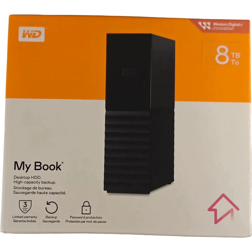 WD My Book 8TB External Desktop Hard Drive – New Sealed - Ships Quick! - Image 2 of 4