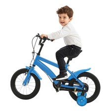 Bicicletta per Bambini 14", Bicicletta Educativa per Bambini Bicicletta per Bambini Blu Bicicletta Bike 14''