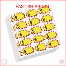 300 Pcs Garage Sale Stickers, 2"x3" Removable Adhesive Yard Sale Price tag Sti