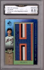 JOE SMITH 2007 SP Authentic By The Letter #160 Rookie RC Autograph Auto #1/5 H