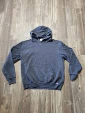 Russell Athletic Hoodie Mens Large Pullover Sweatshirt Kangaroo Pocket Casual