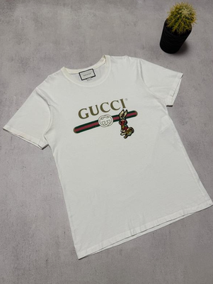 Gucci Rabbit Bunny Embroidered T-Shirt White color size S | eBay