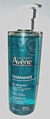 Avene Cleanance Cleansing Gel 400ml 13.5 OZ EXP 06/2027 NO BOX