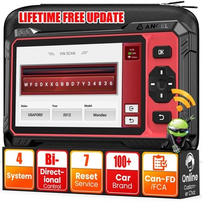 ANCEL DS400 Lite Bidirectional ABS SRS Engine TCM Diagnostic Tool OBD2 Scanner