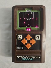 Mattel 1978 Electronics Soccer Handheld Video Game Tested - One LED out