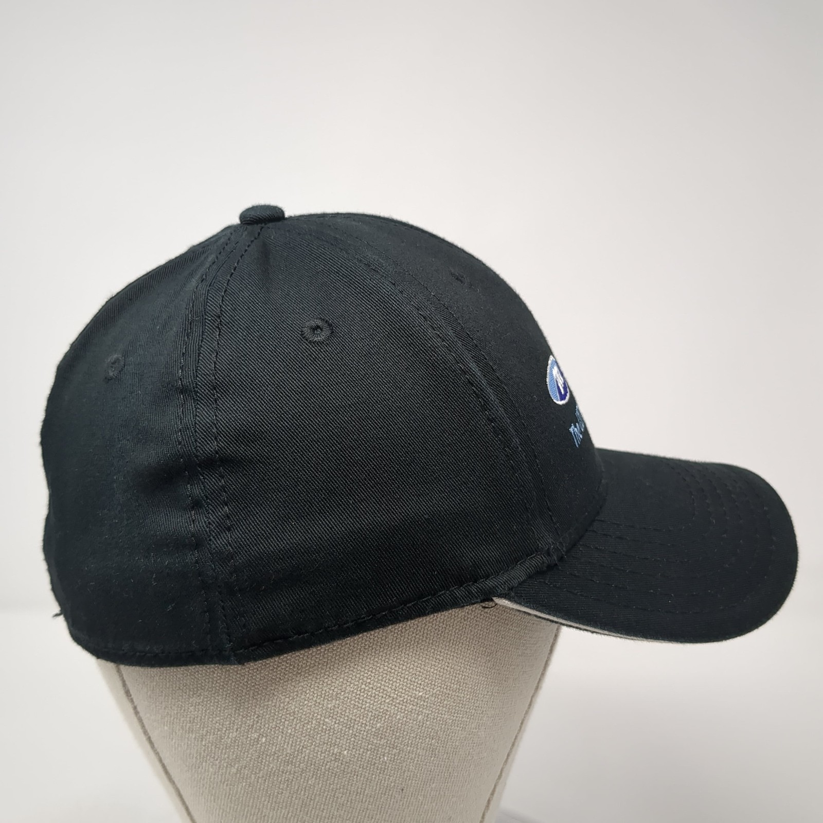 Marquis Fitted Hat Solid Black Medium Embroidered… - image 5