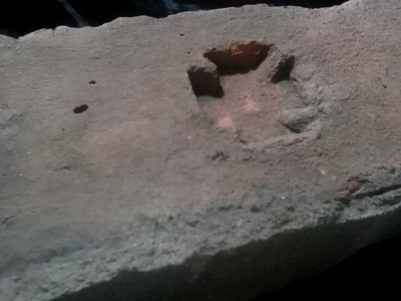 *Chopper Cross Reclaimed Brick Paver Church Circa 1880 Possible Mason Type Brick