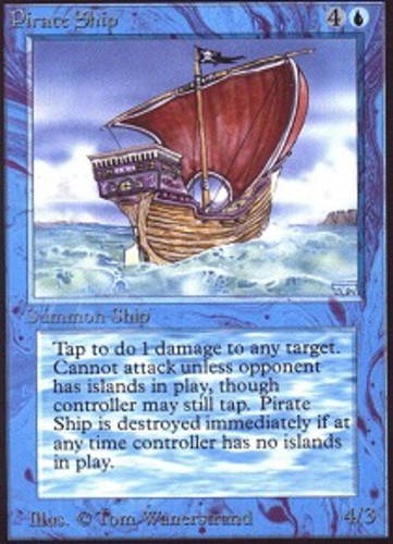 1x Pirate Ship Heavy Play MTG Magic - Kid Icarus -