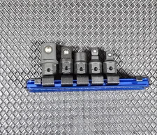 Astro Tools 5pc Nano Dual Drive (1/4" & 11mm) Socket Adapter Set w/Rail #78105