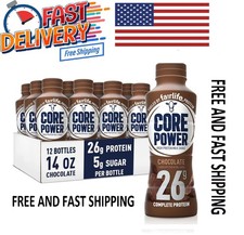 Core Power Protein Shake, Chocolate, 26g Bottle, 14oz, 12 Pack 3.96 per gallon