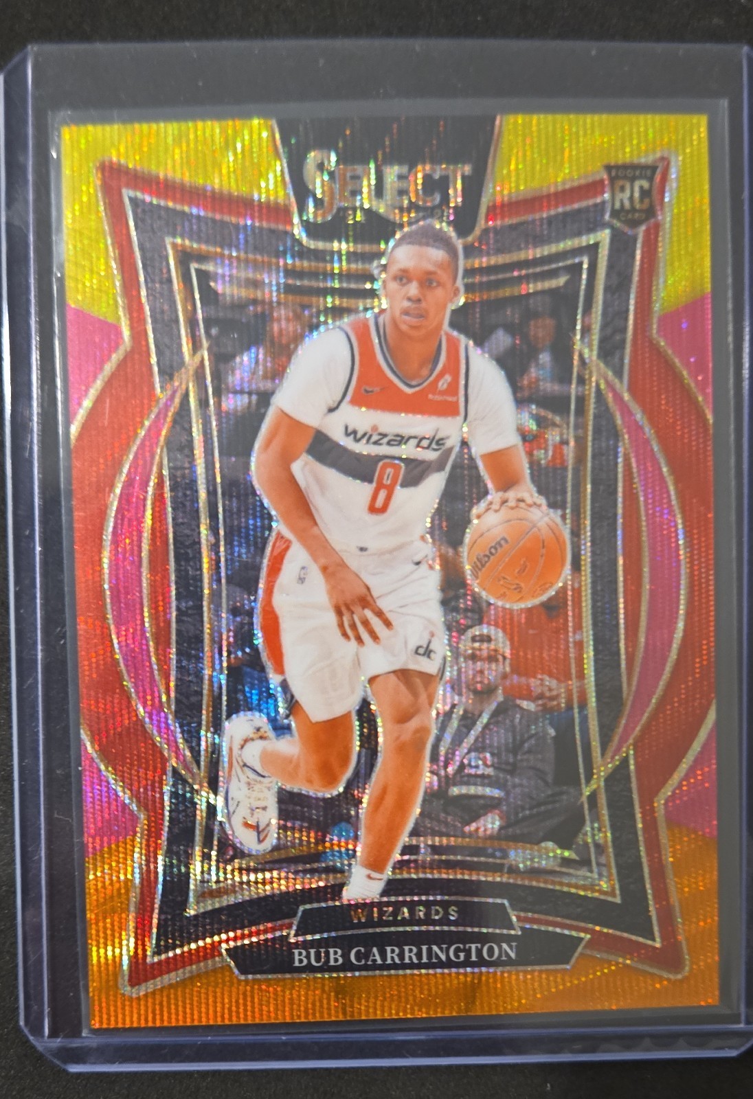 2024-25 Panini Select - Concourse Bub Carrington #81 Multi Wave Prizm /20 (RC)