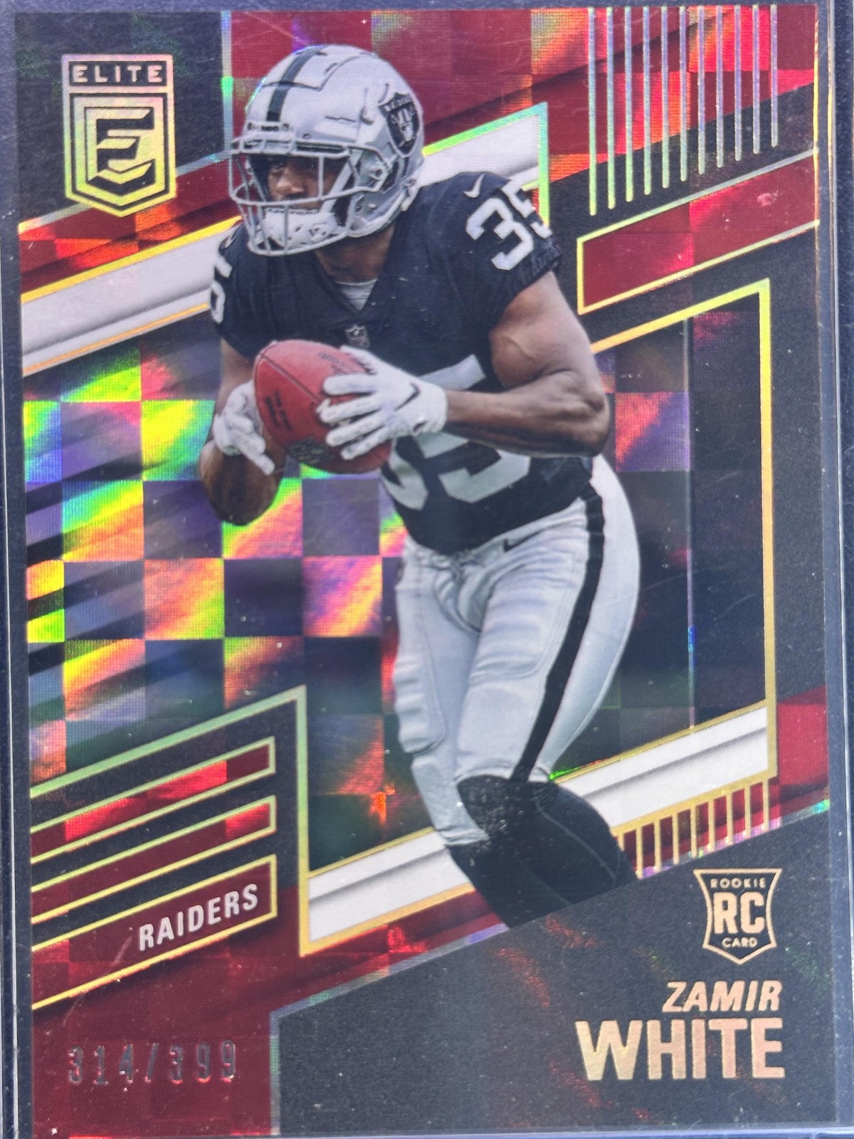 2022 Donruss Elite Zamir White #115 Red SN /399 Rookie Las Vegas Raiders