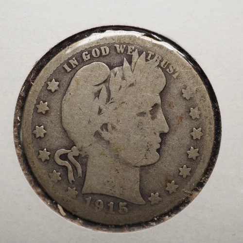 1915  *S*  BARBER SILVER QUARTER  ***NICE*** FREE SHIPPING   C2145