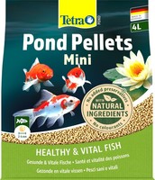 Tetra Pond Pellets Mini Fischfutter FüR Kleine Teichfische 4L Beutel Gesundes