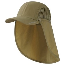 Upf 50 Foldable Fishing Hat Baseball Cap With Removable Neck Flap Portable For