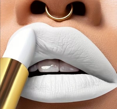 Mattweißer Lippenstift/Lidschatten DUAL USE Stift. Atemberaubend!! Goth, Punk. UK Lager.